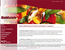 Tablet Screenshot of partyservice-goldstein.de